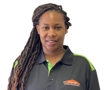 Woman wearing SERVPRO uniform