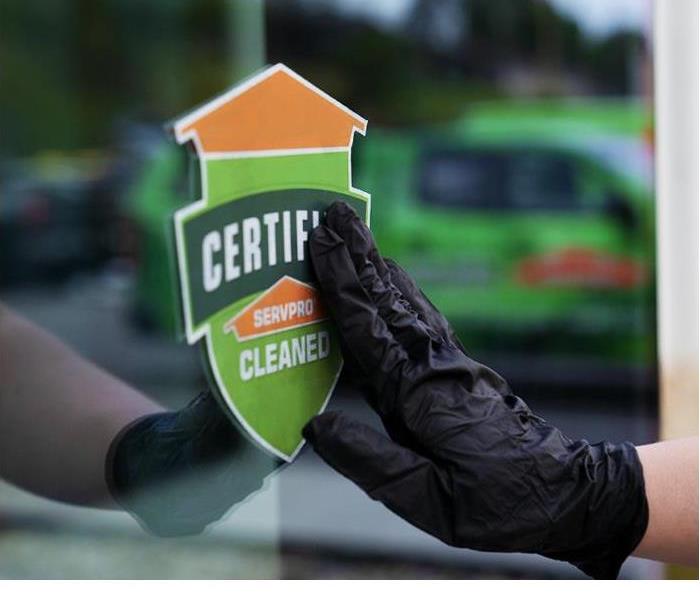 Certified: SERVPRO Cleaned Badge